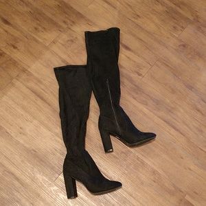 Black long boots